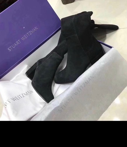 Stuart weitzman black suede - weitzman,