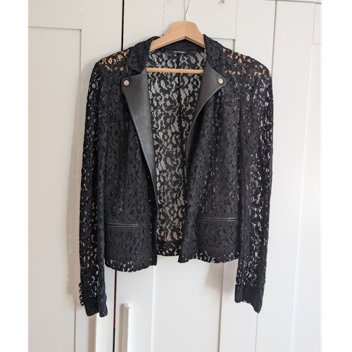 The kooples black lace blazer - black,