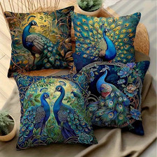 Beautiful Set of 4 Peacock