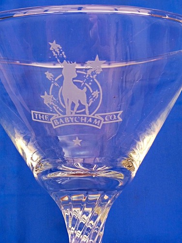 Babycham glass wine - babycham,