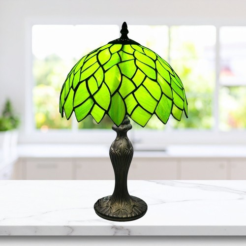 Tiffany style green table lamp - tiffany-style,