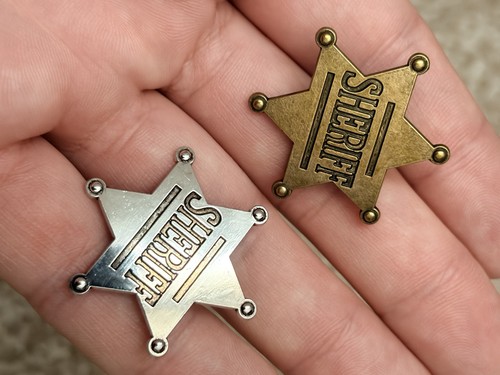 Set sheriff star badges - set, 2