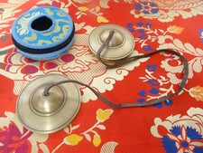 Tingsha Bell, 9cm, Cymbals Handmade Tibetan Buddhist Tingsha Bells Plain