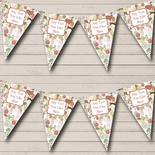 Party banner bunting birdcage - bunting,