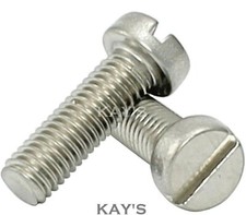 M2 M2.5 M3 SLOTTED CHEESE HEAD MACHINE SCREWS A2-70 STAINLESS STEEL SCREW BOLT  