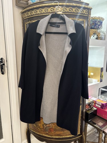Zara knit navy - knit, grey