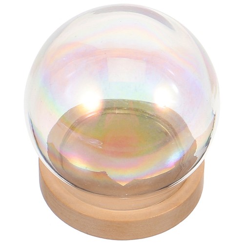 Reusable glass dome with wood - glass,