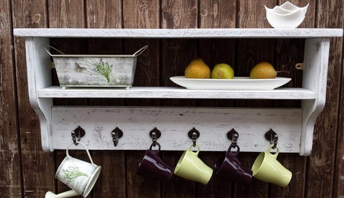 Rustic shabby chic cup holder - rustic,