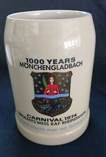 RAF Rheindahlen Sgts Mess Carnival 1974 Monchengladbach Bier Beer Stein Mug 0.5L