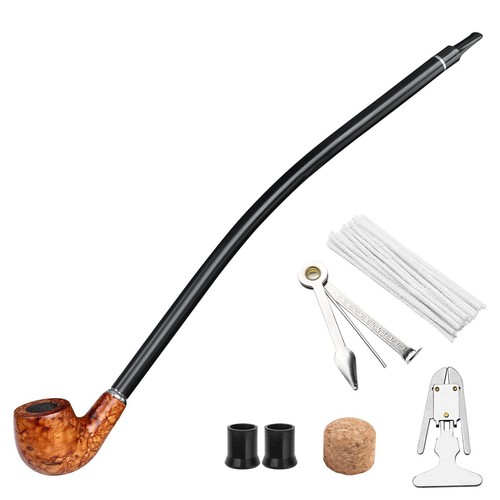 Long smoking pipe churchwarden - smoking,