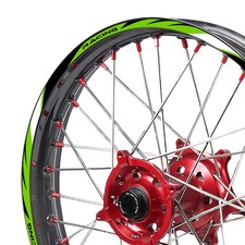 For HONDA CRF 250F 19-21 20 Wheel Stickers Rim 21" 18" Dirt Bike R03B Green