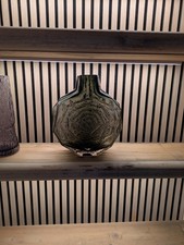 WHITEFRIARS GLASS BANJO VASE -