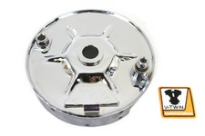 Rear Mechanical Brake Backing Plate Kit Chrome fits Harley Davidson