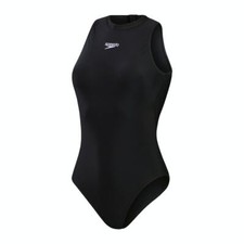 Speedo Swimsuit Swimming Costume Hydrasuit Women's High Neck Zip 
