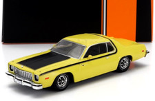 IXO 1/43 DIECAST 1975 PLYMOUTH FURY ROAD RUNNER 440 YELLOW/BLACK BONNET CLC541