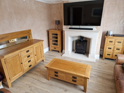 Oak farmhouse furniture table - oak,