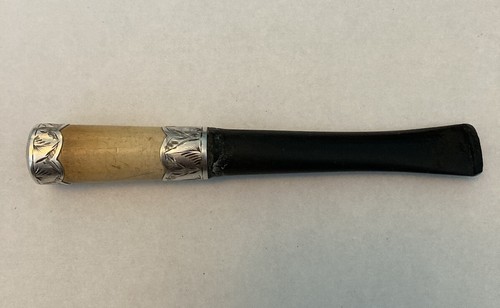 Antique silver meerschaum - &,
