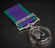 Full Size Replica GENERAL SERVICE MEDAL. Northern Ireland Clasp. Silver. GSM