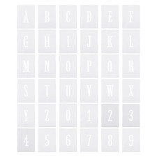 1 Inch Letter Number Stencils