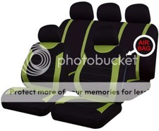 Oxford Green 9  Full Set Of Seat Covers For Toyota Etios