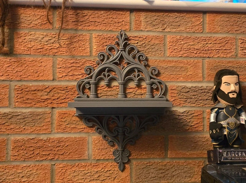 Ornate gothic shelf - ornate, french