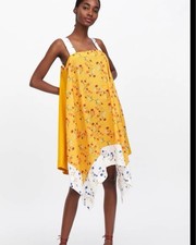 ZARA Mustard Yellow Floral