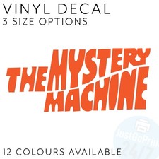 Mystery Machine Scooby Doo Window Bumper Van Laptop Sticker - 3 Sizes