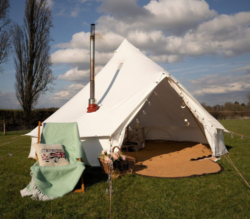 Bell tent with zipped - 4m,