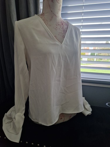 Cream zara blouse with - zara,
