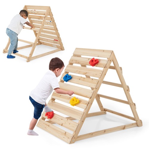 Wooden climbing toy with - wooden,