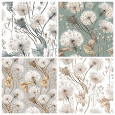 100% Cotton Fabric dandelions