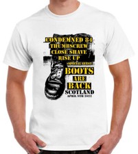 Boots Are Back - white Gig T-shirt Oi! Skinhead Condemned 84 Thumbscrew Close