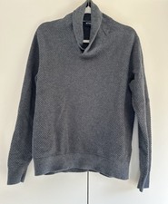 Men’s Hackett Grey Knitted 100% Cotton Jumper Size Large