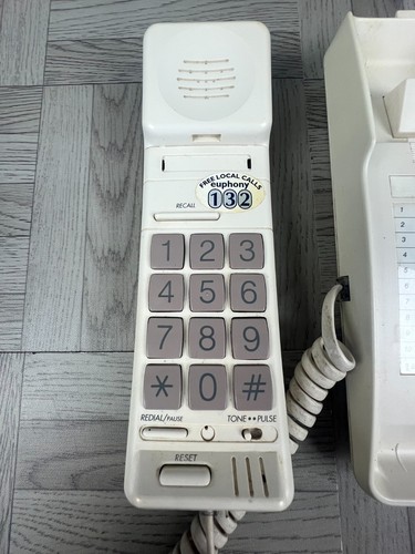 Vintage large button - button, telephone