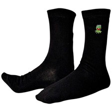 Kermit The Frog Embroidered Face Muppet Show Mens Sock Shack Black Socks