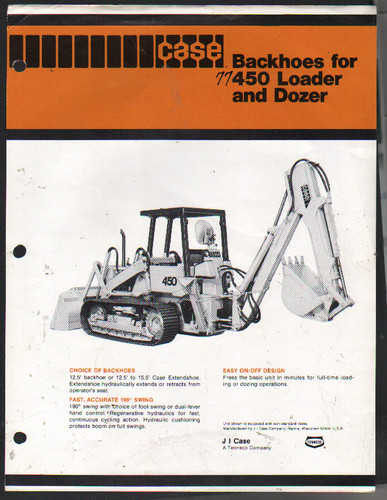Backhoes for case 450 tracked - for,