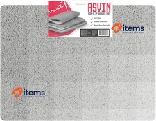Asvin Large Anti Slip Bath & Shower Mat for Shower Wet Areas 60x80cm Grey