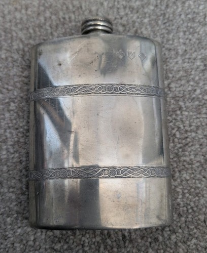 Vintage sheffield pewter hip - vintage,