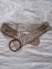 gold leather hips belt