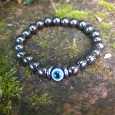 Evil Eye Bracelet Hematite
