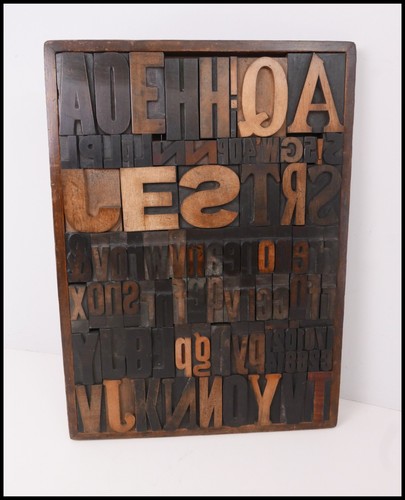 Vintage wooden letterpress - vintage,