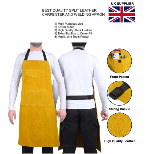 Leather welding apron - welding,
