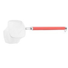 Telescopic Fish Net Aquarium Pond Skimming Tool Red Square Extendable Handle