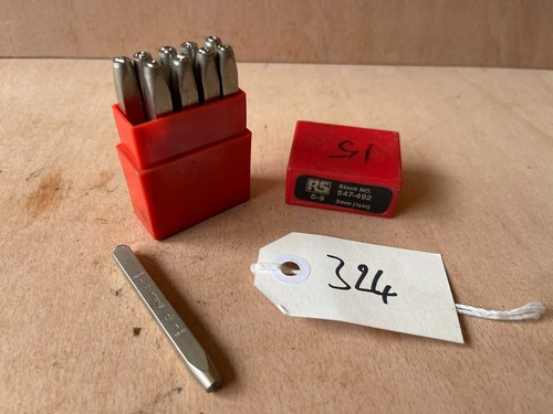 Priority 4mm number punch set - punch,