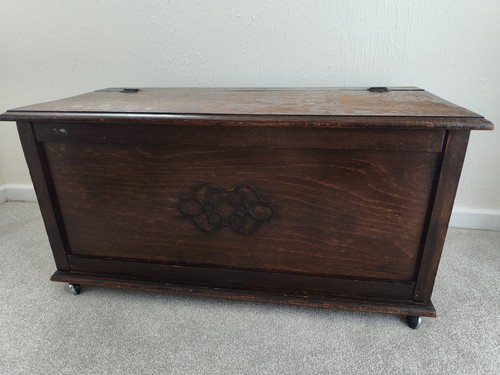Vintage blanket chest ottoman - chest,