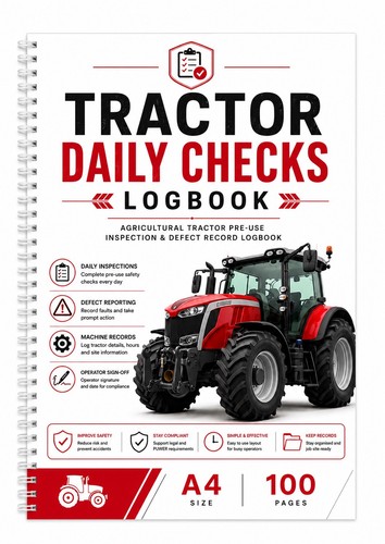 Tractor daily checks logbook - tractor,