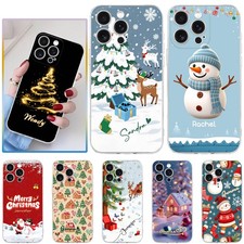 TPU Phone Case For iPhone Air 15 16e 17 Pro Sweet Christmas Pattern Custom Cover