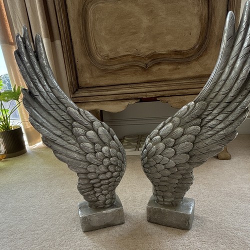 Pair silver angel wings - pair,
