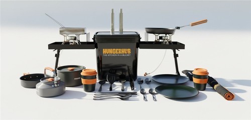 Hungerhub kitchen bucket black - kitchen,