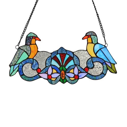 Folk art bird stained - art,